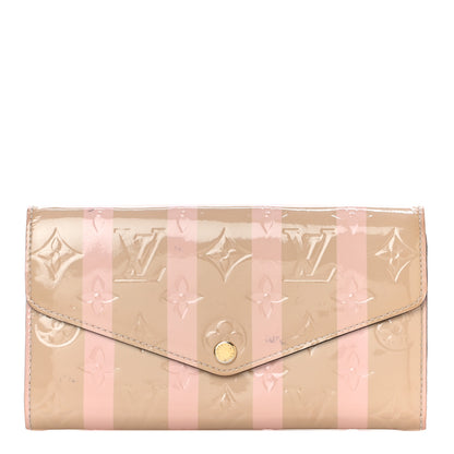 Louis Vuitton Vernis Rayures Sarah Wallet NM Dune 1 of 14