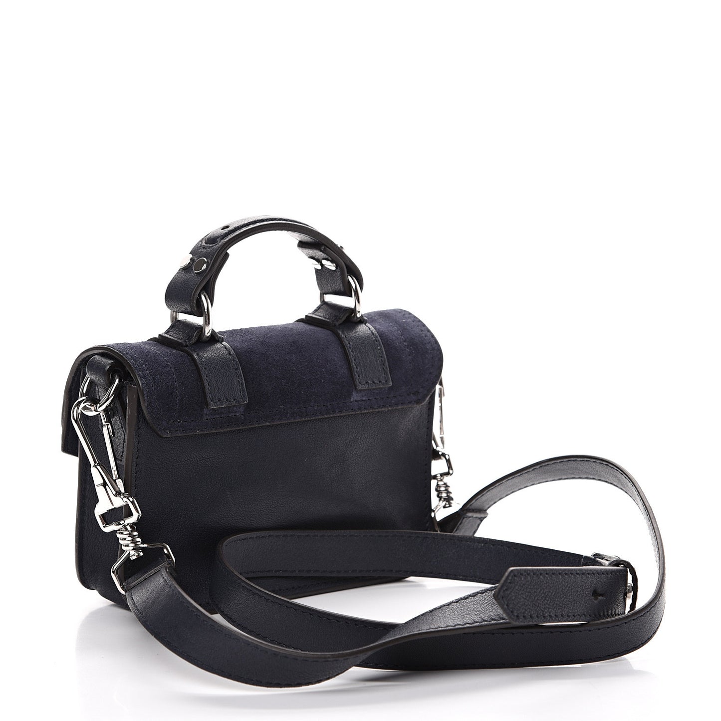 Suede Micro PS1 Satchel Dark Navy