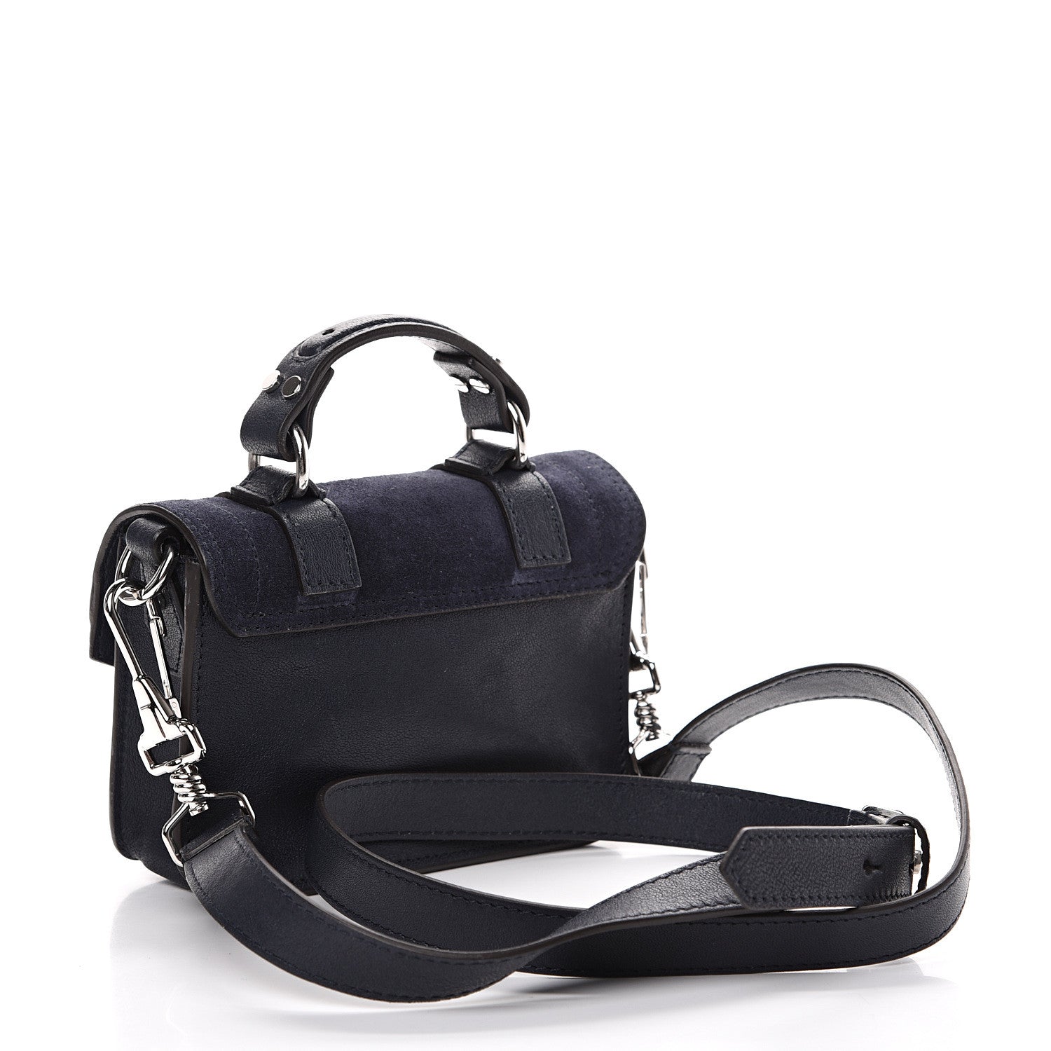 Proenza Schouler Suede Micro PS1 Satchel Dark Navy 2 of 12