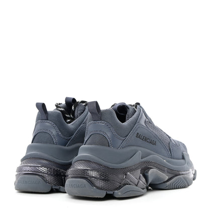 Balenciaga Fabric Mesh Clear Sole Womens Triple S Sneakers 36 Ombre Blue 4 of 8
