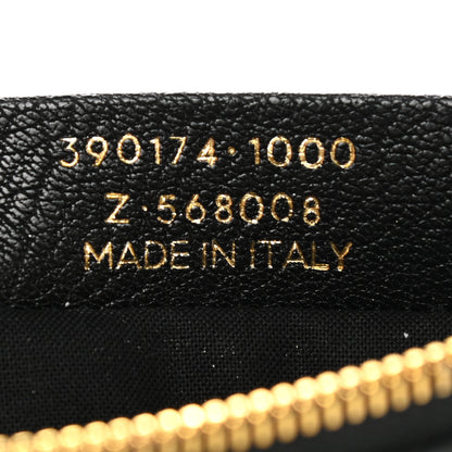 Balenciaga Chevre Gold Metallic Edge Hardware Pouch Black 8 of 9