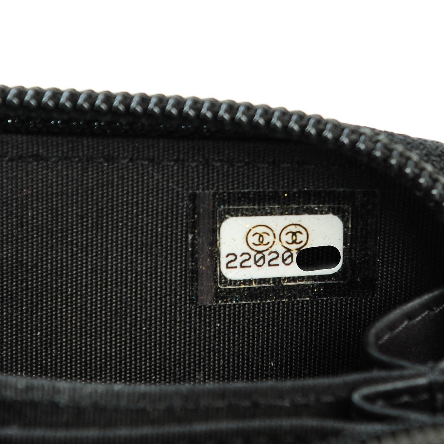 Caviar Timeless CC Zip Around Coin Purse Black