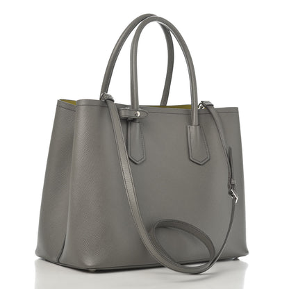 Prada Saffiano Cuir Large Double Bag Marmo 3 of 9