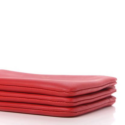 Celine Lambskin Small Trio Crossbody Bag Red 7 of 9