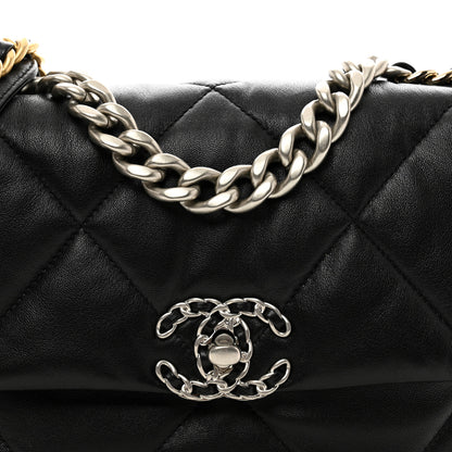 Chanel Lambskin Quilted Medium Chanel 19 Flap Black 4 of 9