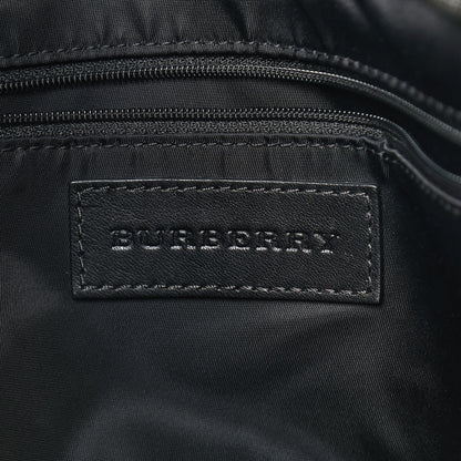Burberry Nylon Check Small Buckleigh Packable Tote Charcoal 8 of 8