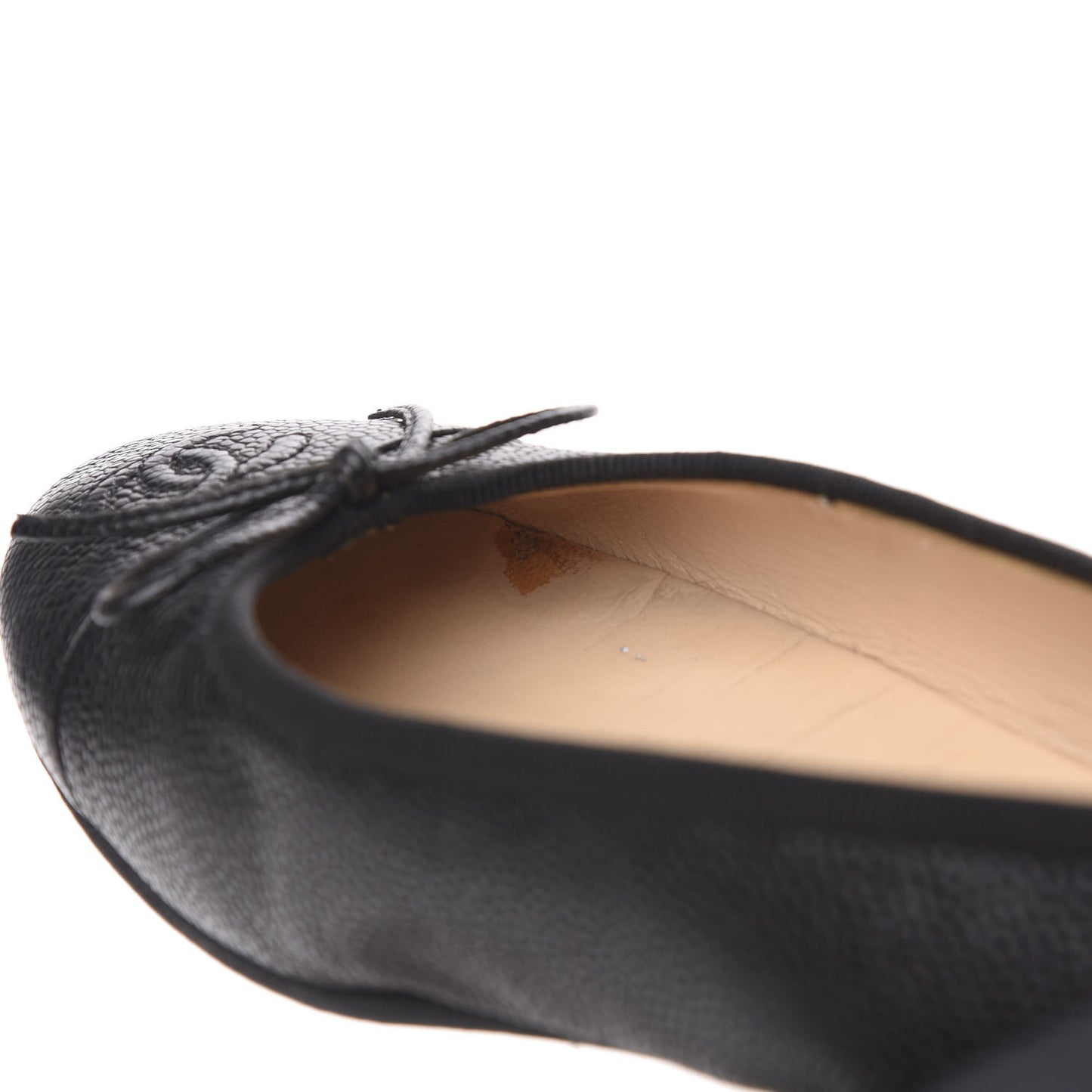 Caviar CC Cap Toe Ballerina Flats 36 Black