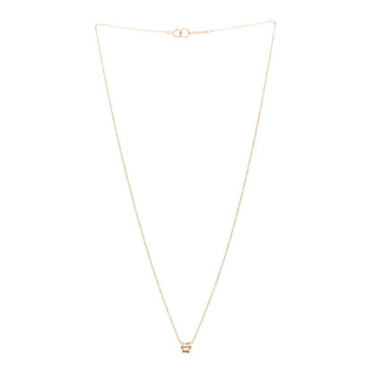 Tiffany 18K Rose Gold Atlas Open Pendant Necklace 3 of 4