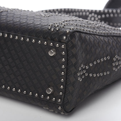 Christian Dior Calfskin Studded Large Lady Dior Black 6 of 8
