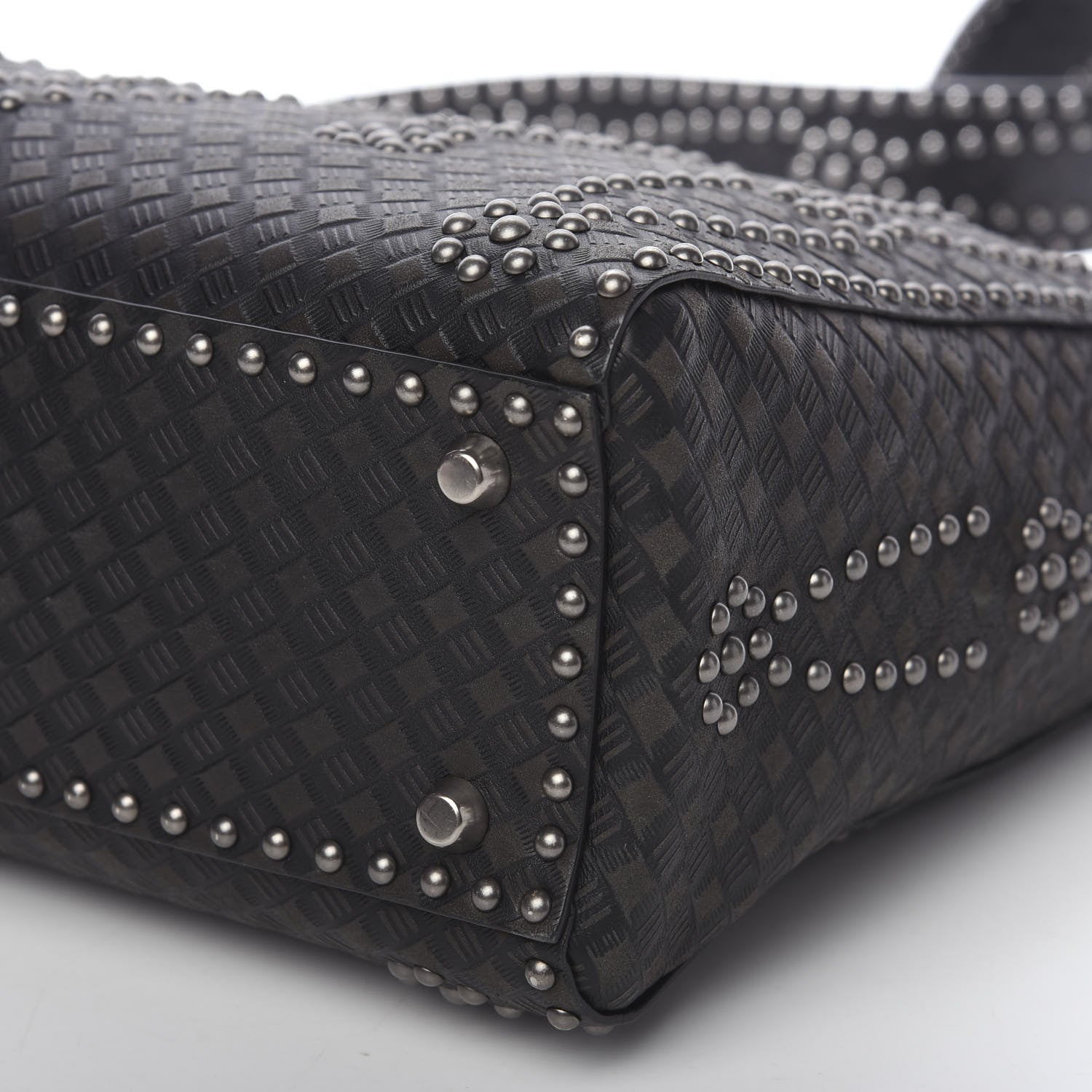 Christian Dior Calfskin Studded Large Lady Dior Black 6 of 8