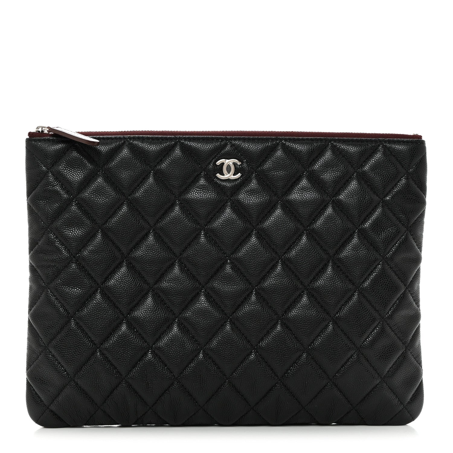Chanel Caviar Quilted Medium Cosmetic Case Black 1 of 8