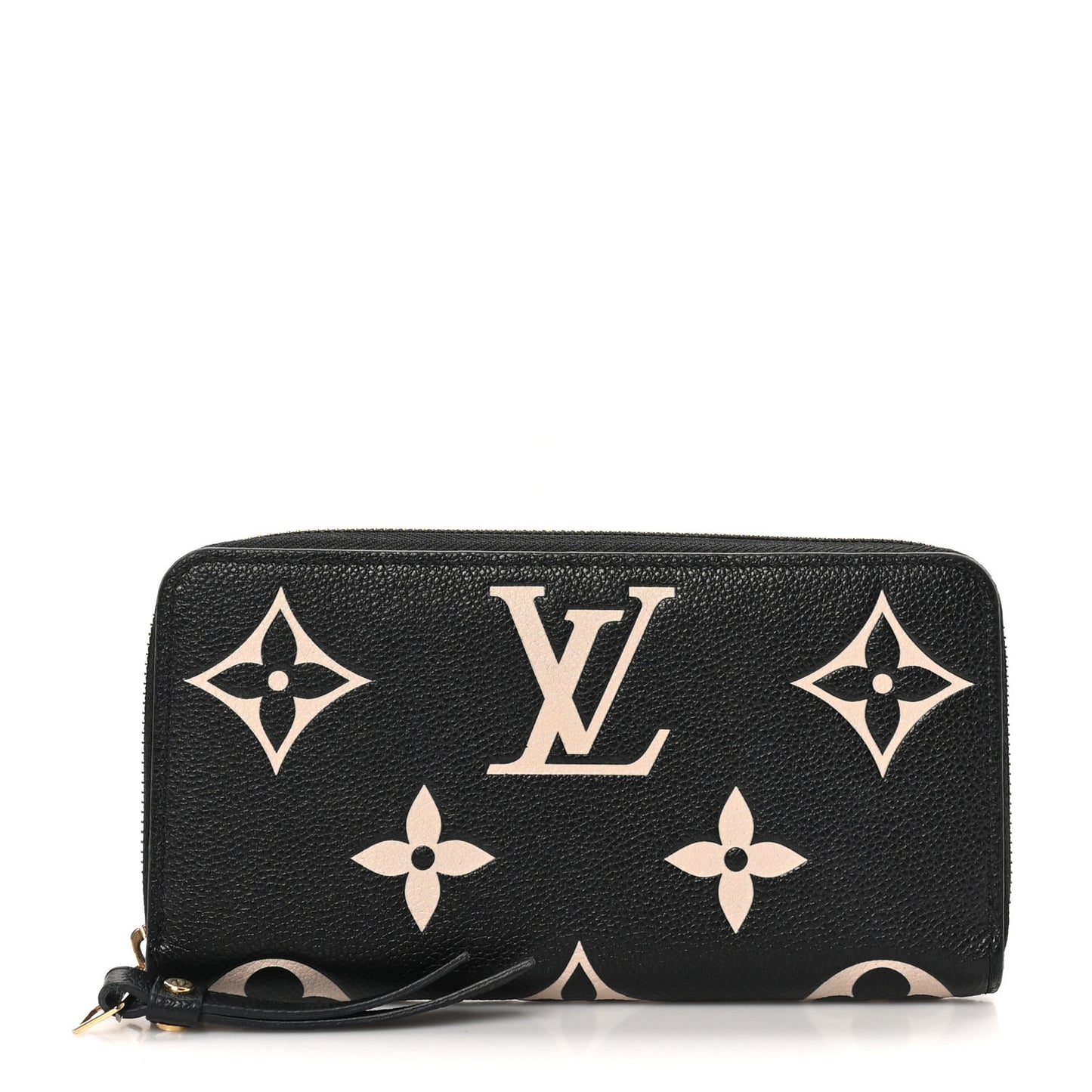 Empreinte Monogram Giant Zippy Wallet Black Beige