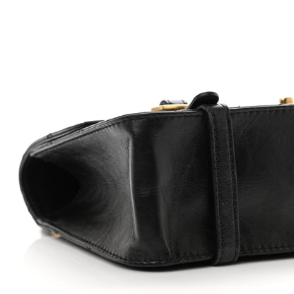 Chanel Aged Calfskin Quilted City School Flap Black 9 of 10
