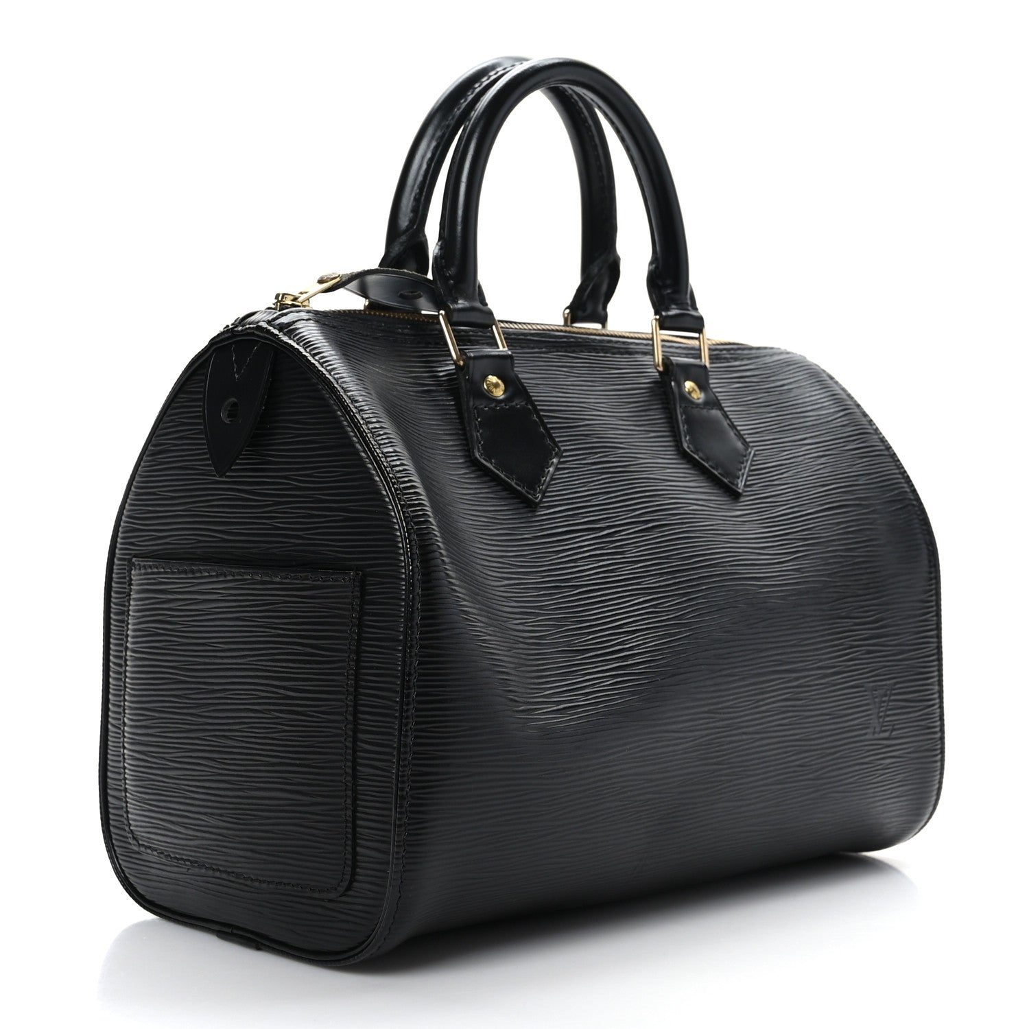 Louis Vuitton Epi Speedy 25 Black 3 of 11