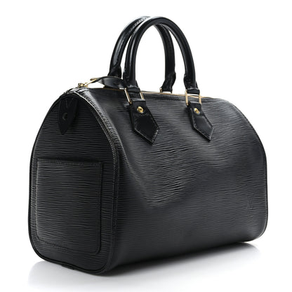 Louis Vuitton Epi Speedy 25 Black 3 of 11