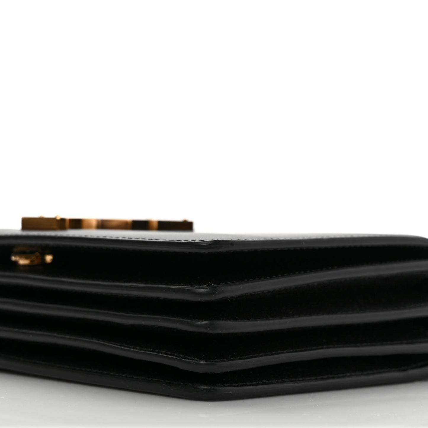 Calfskin Monogram Small Dylan Shoulder Bag Black