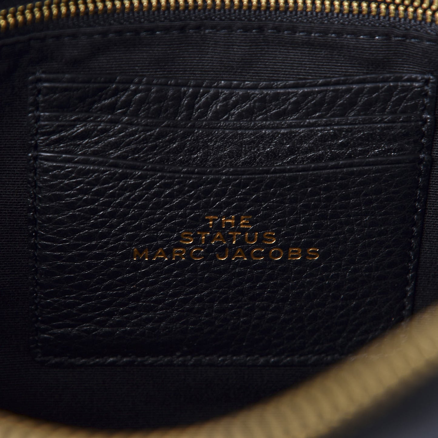 Grained Calfskin Quilted Double Stitched The Status Shoulder Bag Black