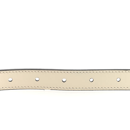 Gucci Calfskin GG Supreme Monogram Double G Reversible 20mm Belt 80 32 Acero 5 of 6
