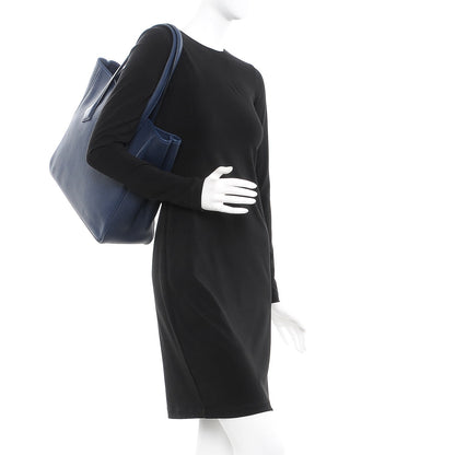 Hermes Taurillon Clemence Victoria II Cabas 32 Bleu Abysse 2 of 8