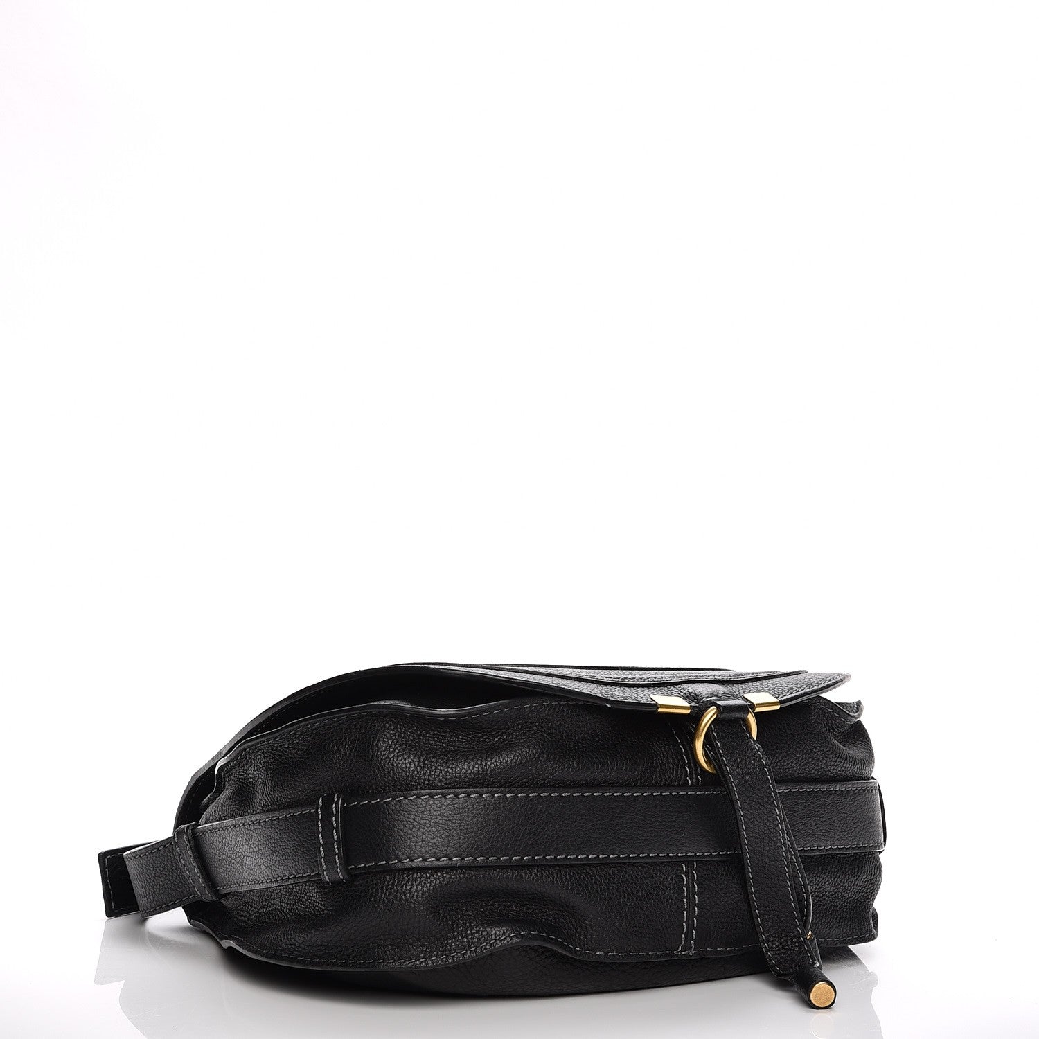 Chloe Calfskin Medium Marcie Round Crossbody Bag Black 4 of 7