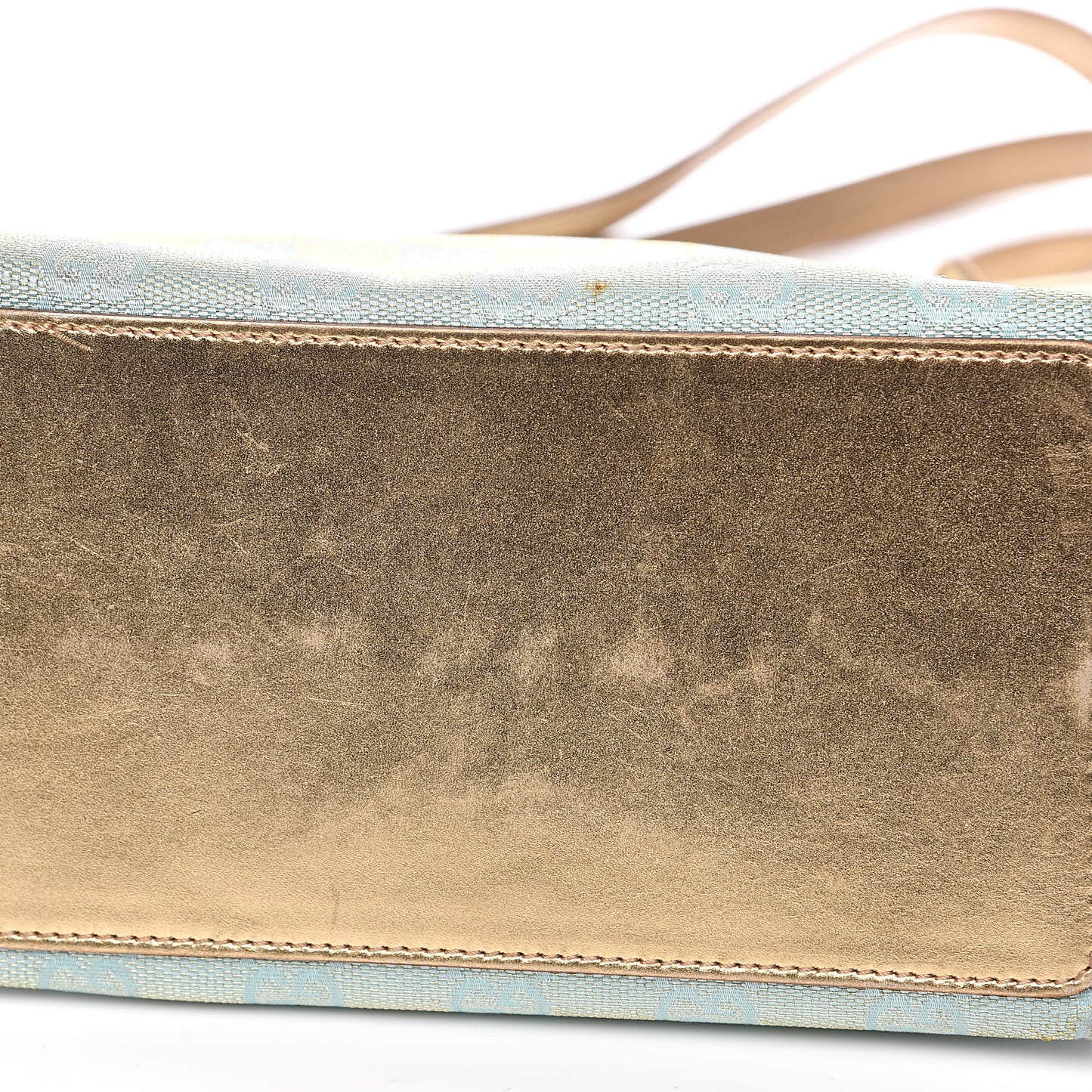 Monogram Small Bucket Tote Turquoise
