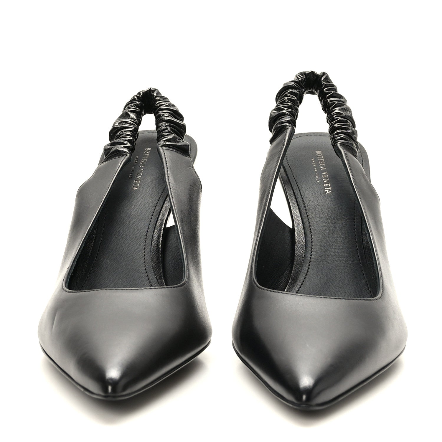 Bottega Veneta Nappa Point Sling Back Pumps 40.5 Black 2 of 8