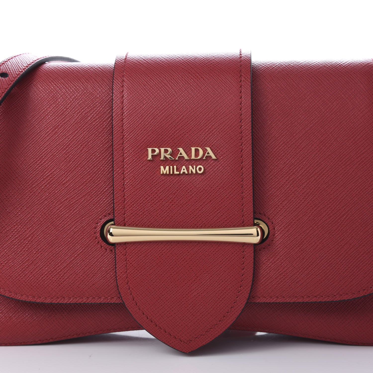Prada Saffiano Lux Sidonie Shoulder Bag Fuoco 15 of 15