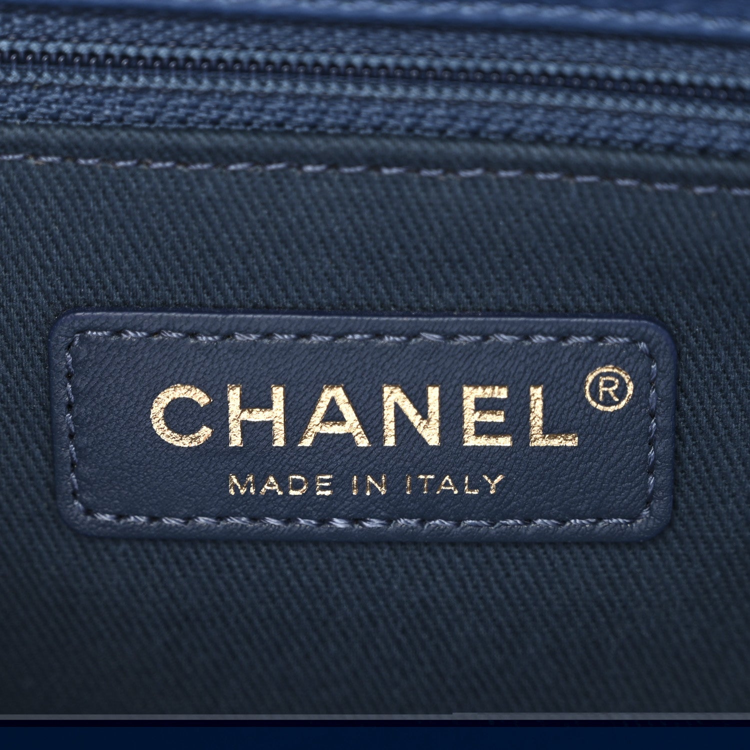 Chanel Aged Calfskin Chevron Quilted Small Coco Handle Flap Blue 6 of 12
