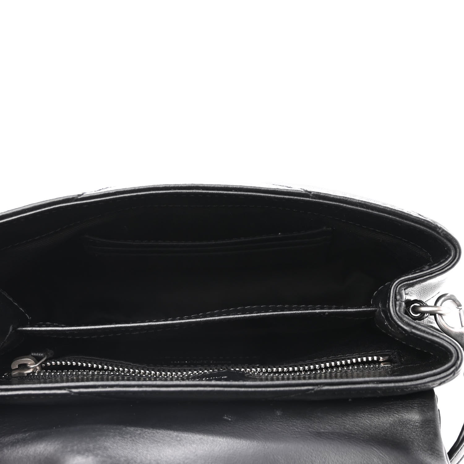 Saint Laurent Calfskin Y Quilted Monogram Toy Loulou Crossbody Bag Black 5 of 9