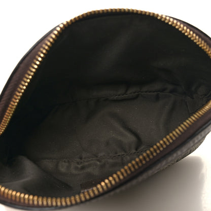 Gucci GG Supreme Monogram Textured Calfskin Web Medium Ophidia Cosmetic Case Beige Ebony New Acero 5 of 10