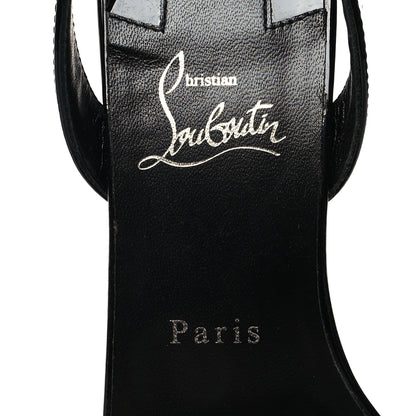 Christian Louboutin Patent Marylin Stiletto Halter Sandals 40 Black 7 of 7