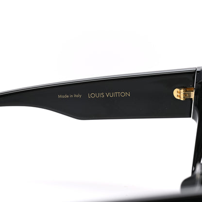 Louis Vuitton Acetate Swarovski Crystal Cyclone Sunglasses Z1578W Black 5 of 9