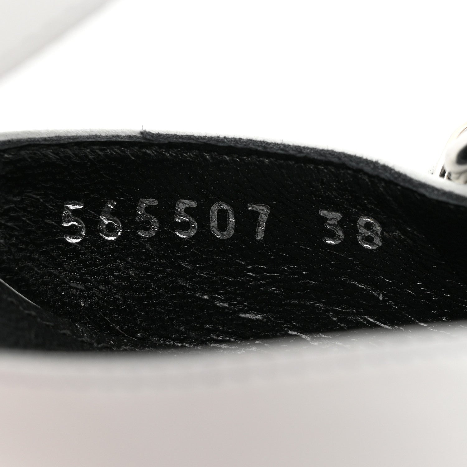 Balenciaga Shiny Kidskin Point Toe Buckle Pumps 38 White 9 of 12