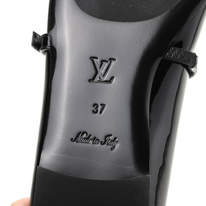 Louis Vuitton Patent Uniformes Ballet Flats 37 Black 7 of 8