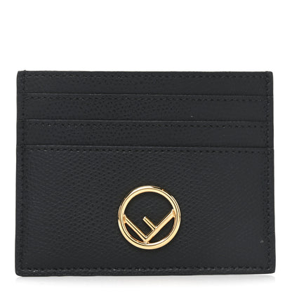 Fendi Vitello Cruise FF Diamonds Card Holder Black 1 of 6