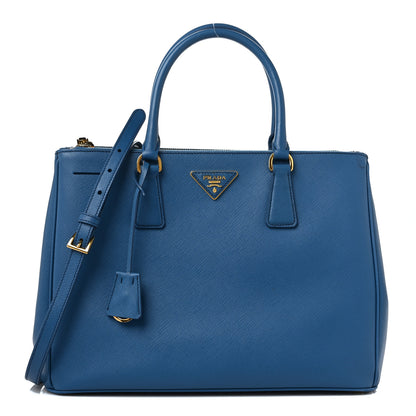 Prada Saffiano Medium Galleria Double Zip Tote Cobalto 1 of 8