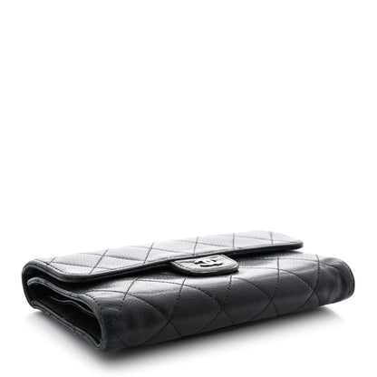 Chanel Caviar Quilted Large Flap Wallet Black 4 of 20