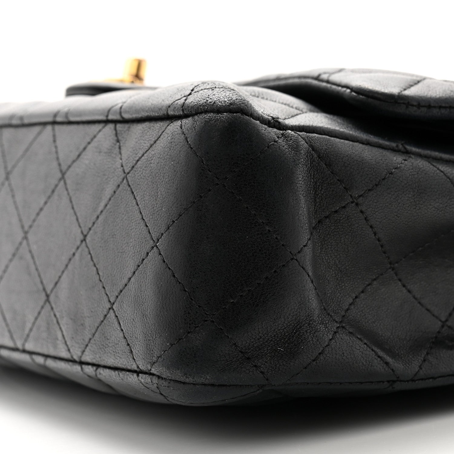 Chanel Lambskin Quilted Medium Double Flap Navy 10 of 12