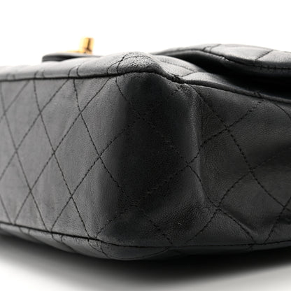 Chanel Lambskin Quilted Medium Double Flap Navy 10 of 12