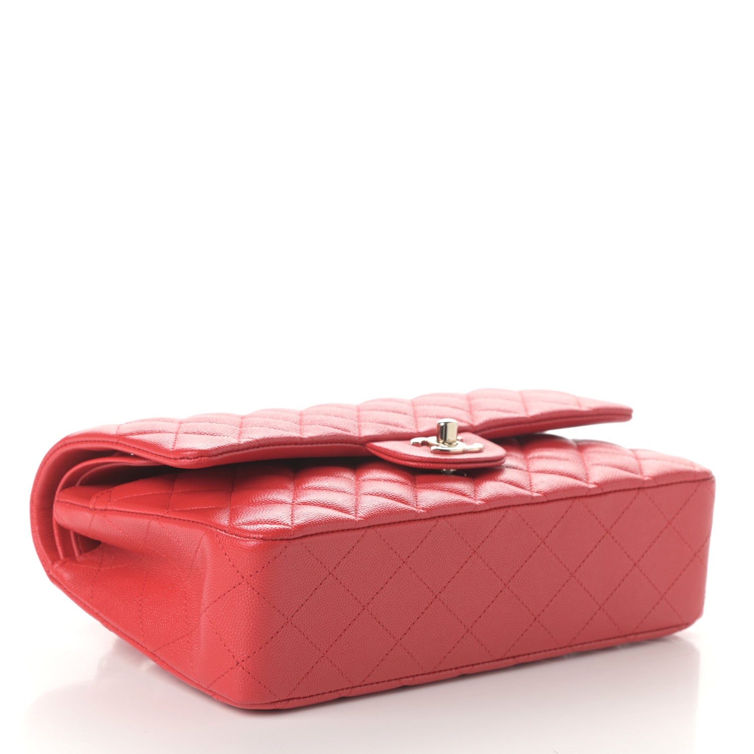 Chanel Caviar Quilted Medium Double Flap Red 4 of 10