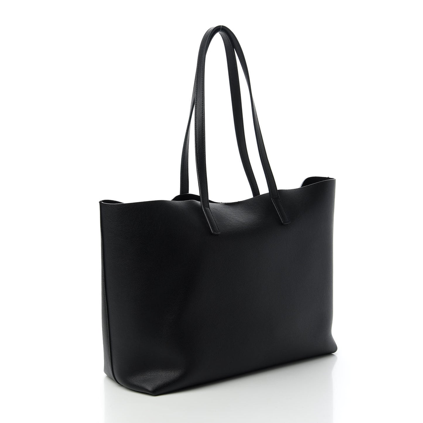 Calfskin Large Shopping Tote Black