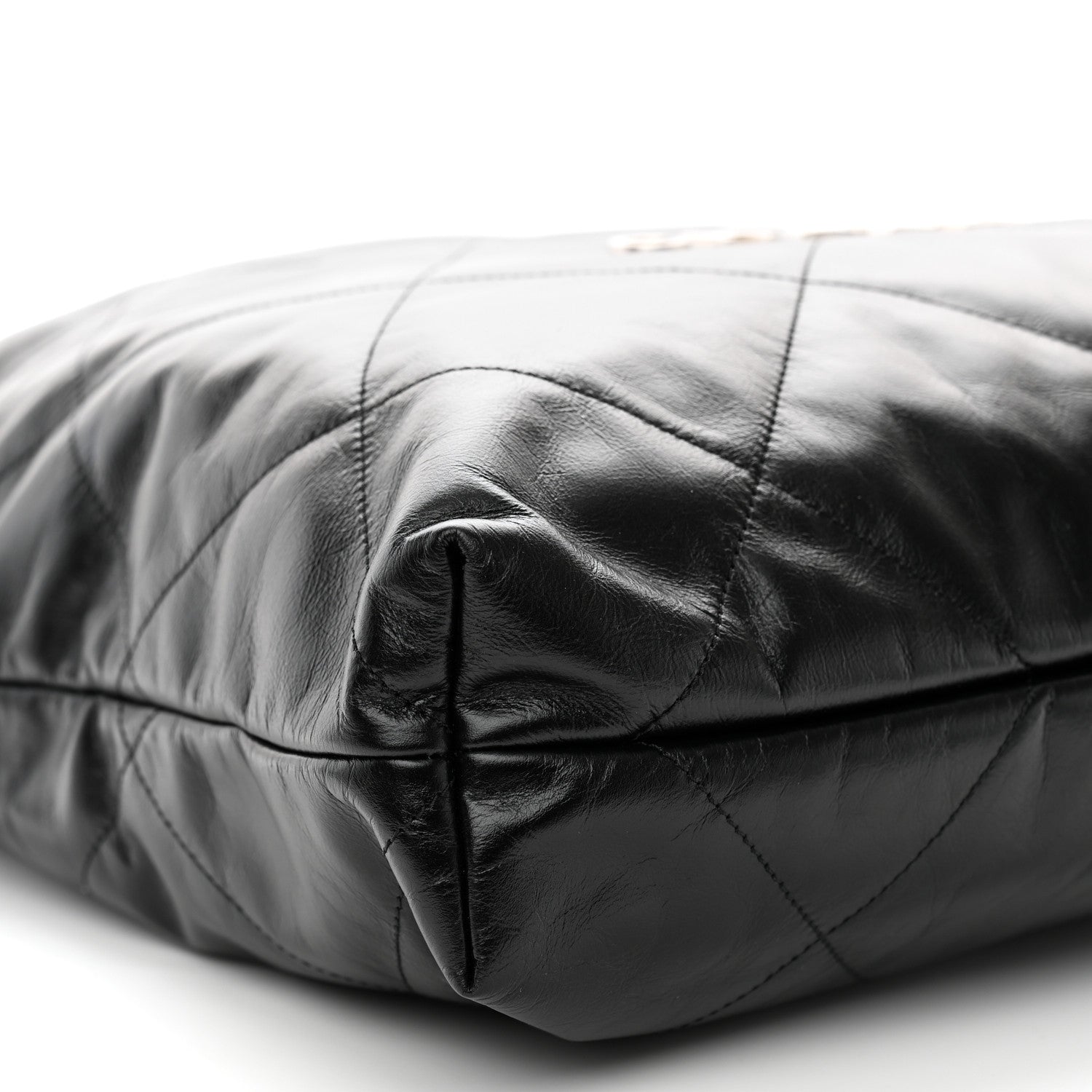 Chanel Shiny Calfskin Quilted Chanel 22 Black 10 of 11
