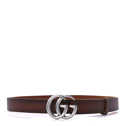 Gucci Faded Calfskin Double G 30mm Belt 80 32 Cuir 1 of 4