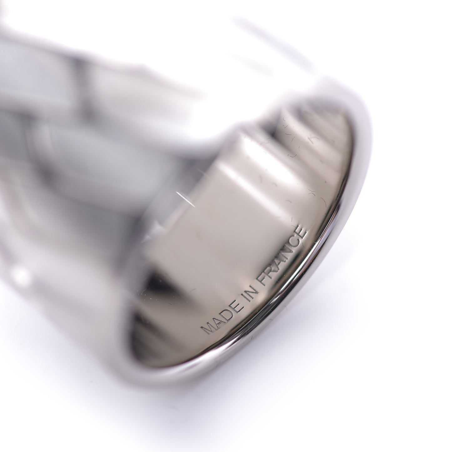 Palladium Embellished Scarf Ring