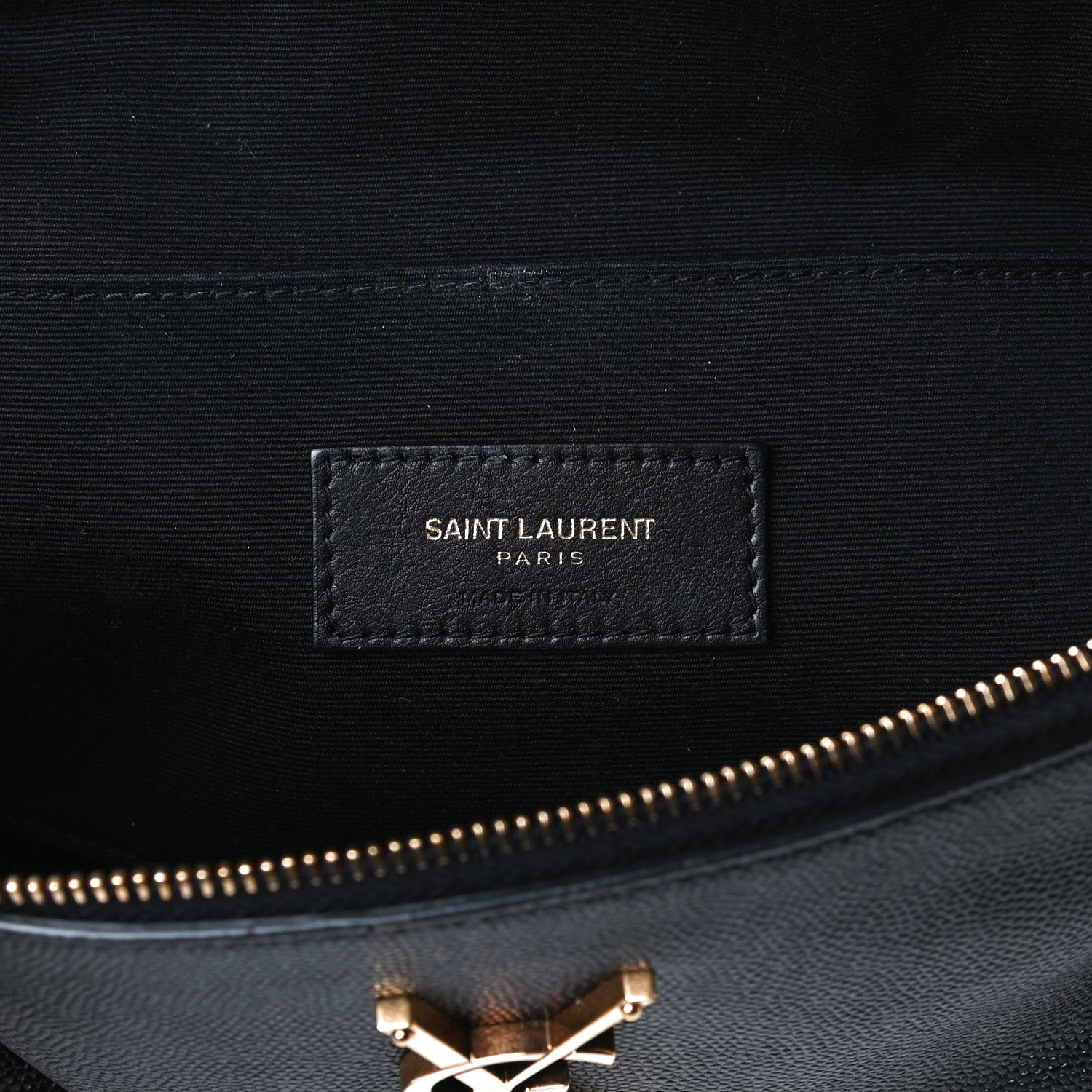 Saint Laurent Grain De Poudre Monogram Belt Bag Black 6 of 13