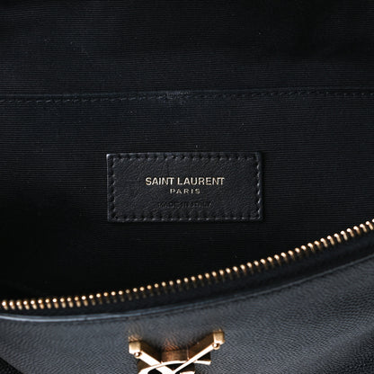 Saint Laurent Grain De Poudre Monogram Belt Bag Black 6 of 13