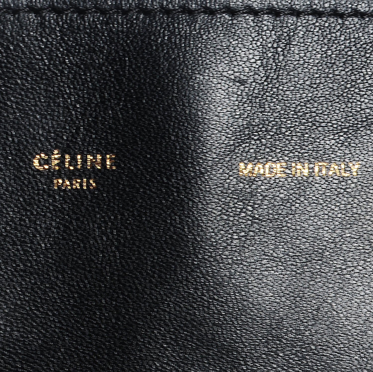Celine Shearling Calfskin Vertical Zip Gusset Cabas Black 6 of 9