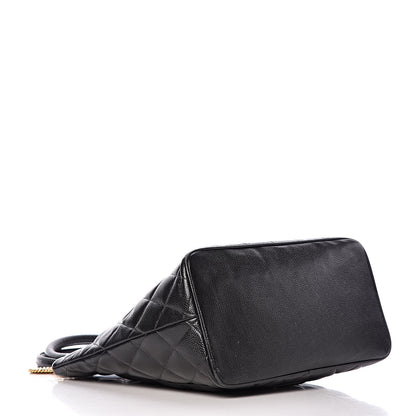 Chanel Caviar Quilted Medallion Tote Black 4 of 9
