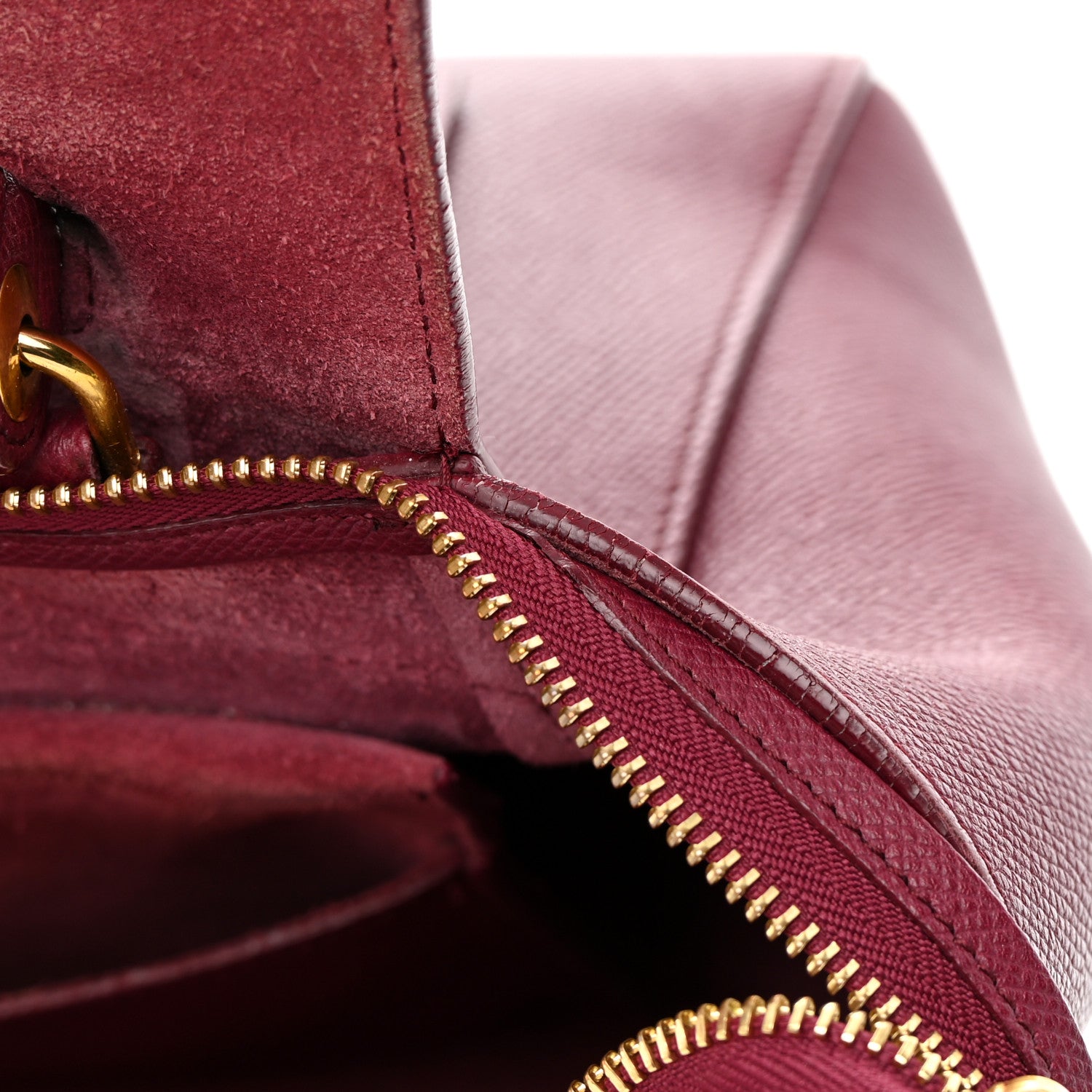 Celine Grained Calfskin Micro Belt Bag Plum 17 of 23