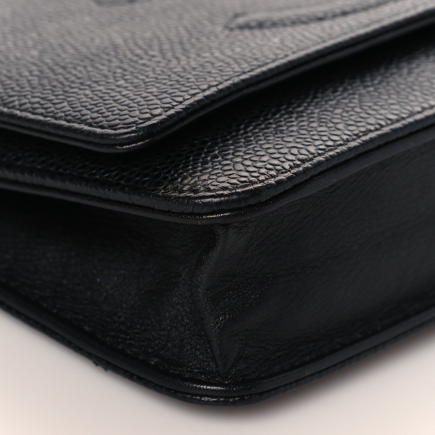 Chanel Caviar Timeless CC Wallet On Chain WOC Black 10 of 13